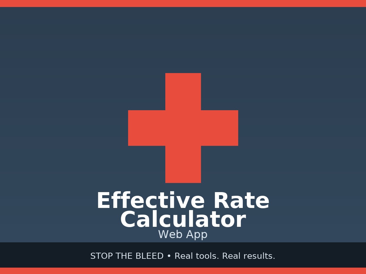 Effective Rate Calculator