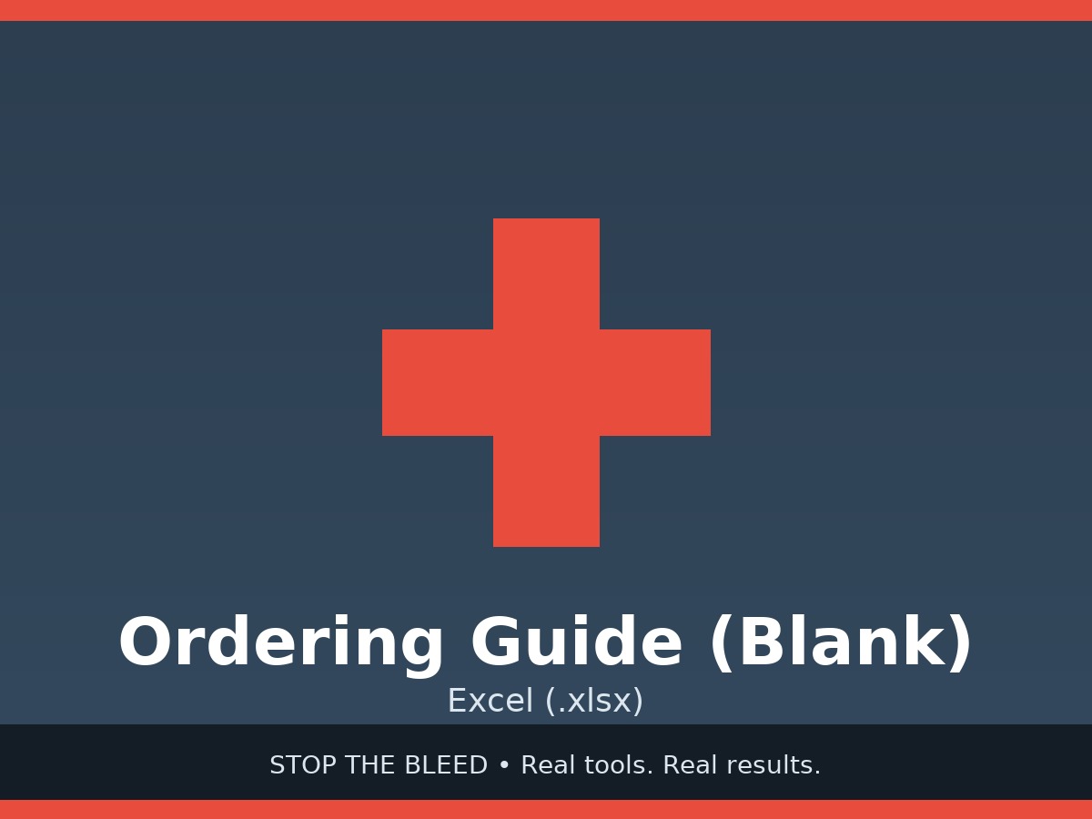 Ordering Guide (Blank)