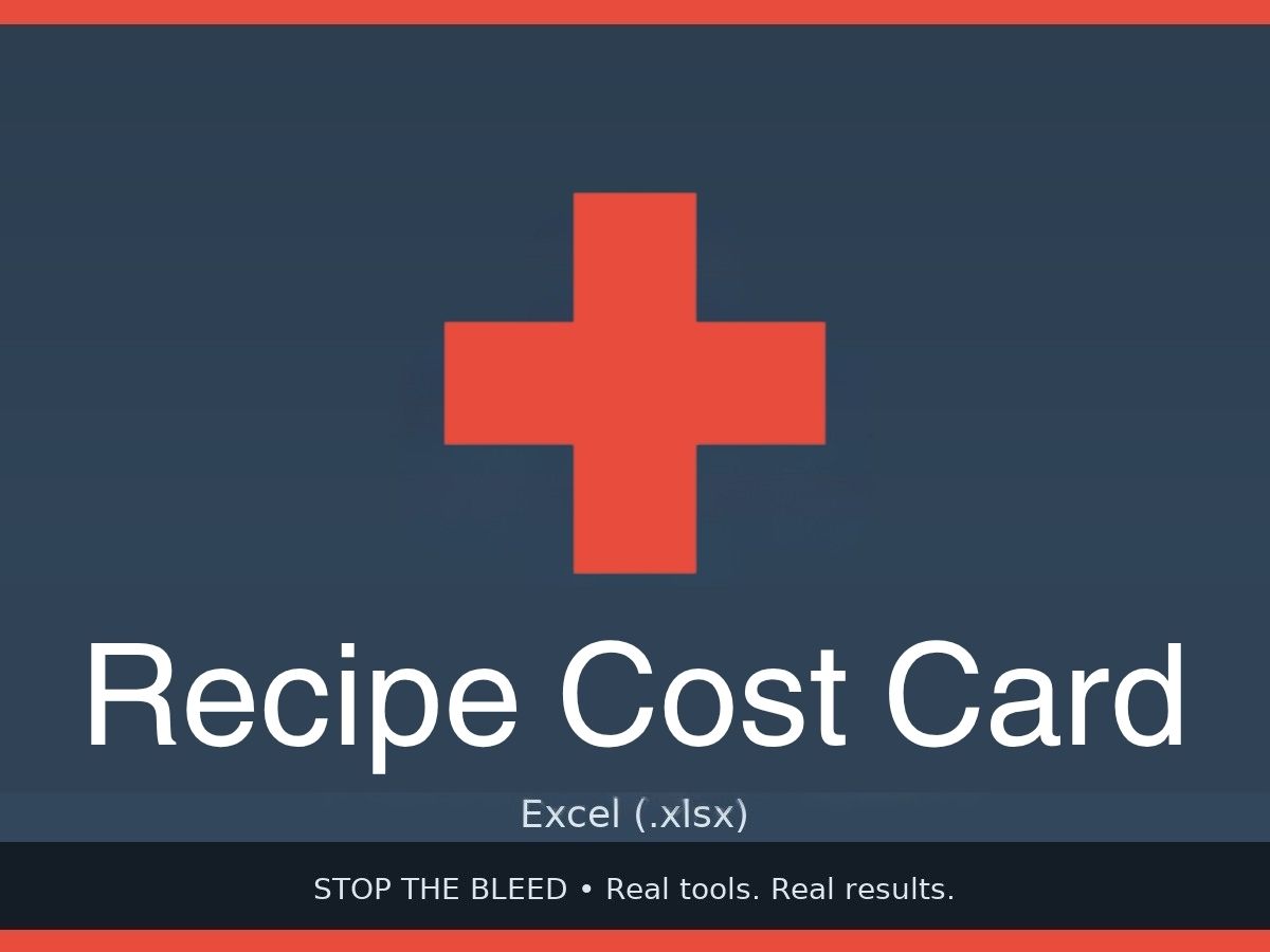 Recipe Cost Card