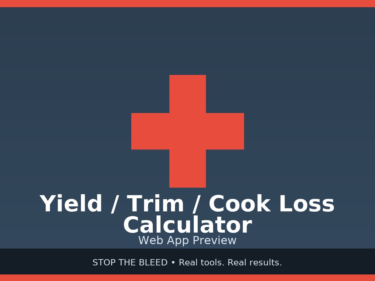 Yield Test Calculator